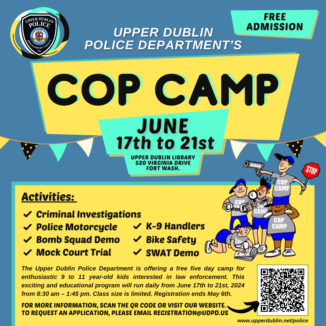 Cop Camp Flyer with Details of 2024 Program