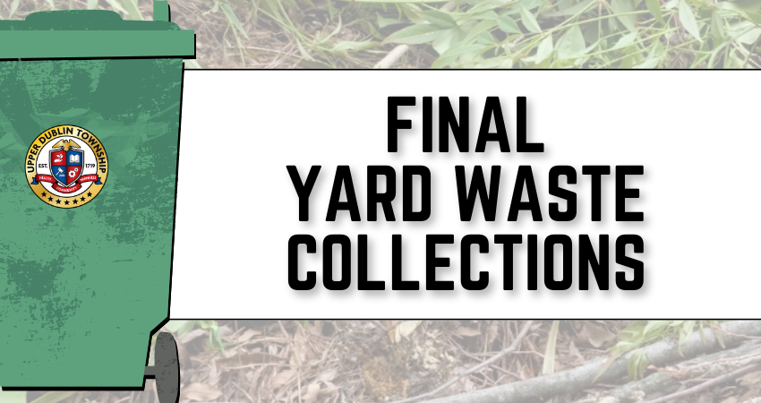 Final Yard Waste Collections