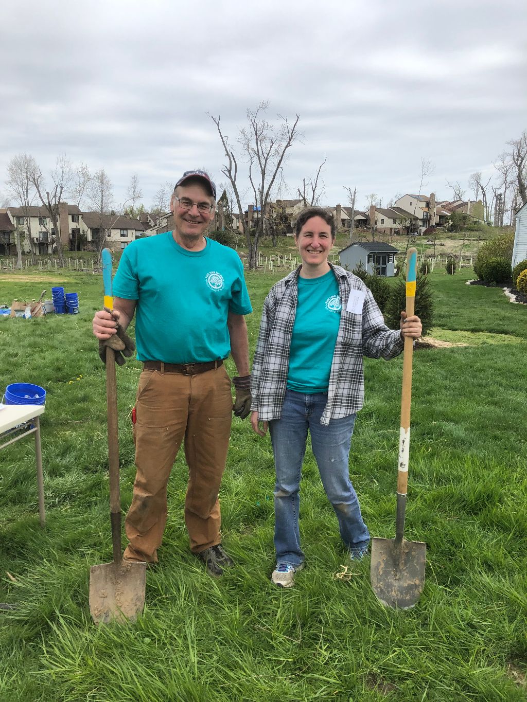 Tree tenders planting in Upper Dublin